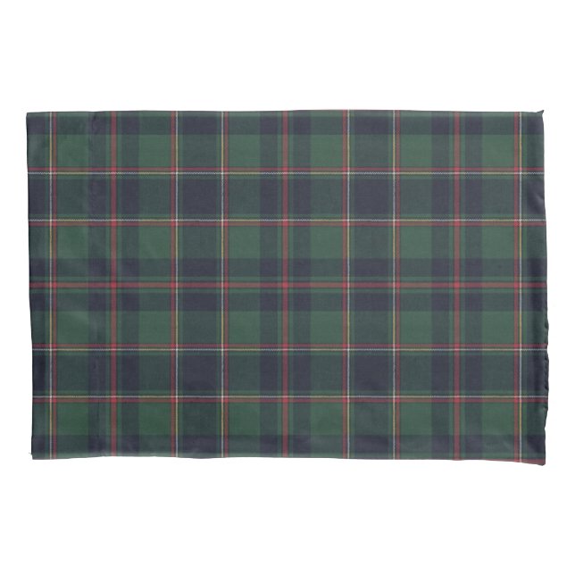 Classic Dark Blue Red Green Plaid Pattern Kissenbezug (Vorderseite)