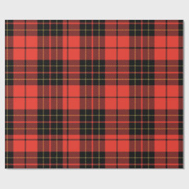 Classic Dark Red Tartan Wrapping Paper Geschenkpapier