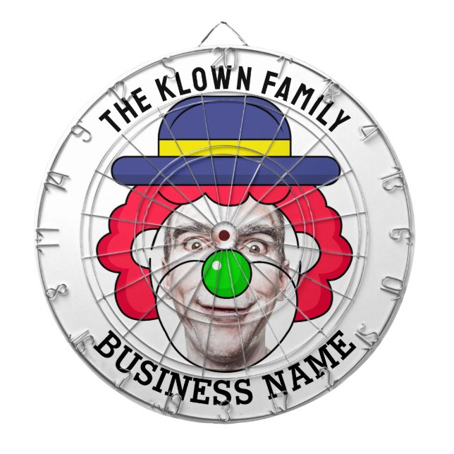 Classic Dartboard with custom text and photo Dartscheibe (vorne)