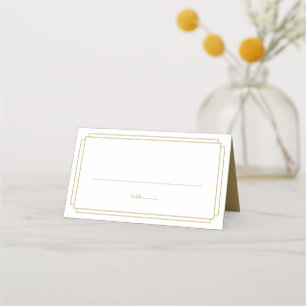 Classic Deko Elegant Gold Wedding Platzkarte