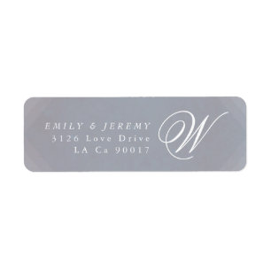 Classic Deko Gold Vintag Gray Calligraphy Wedding