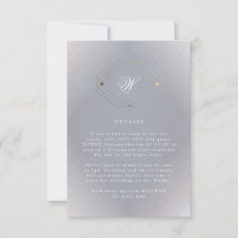 Classic Deko Gold Vintag Gray Calligraphy Wedding RSVP Karte