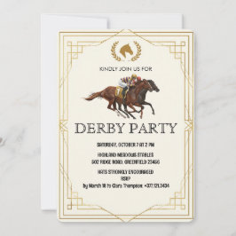 Classic Derby Horse Racing Invite Einladung