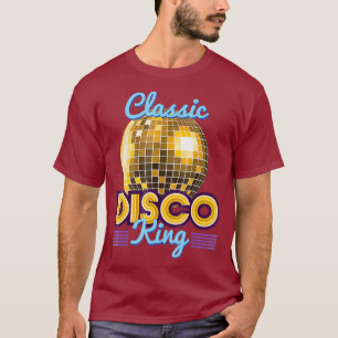 Classic Disco King Retro 70er Dance Party Kostüm T-Shirt