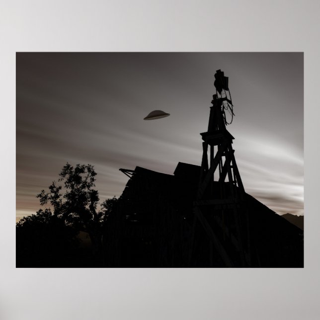 Classic Domed Saucer Poster (Vorne)