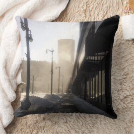 Classic Downtown Snowy Wind Tunnel Kissen