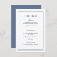 Classic Dusty Blue Elegante Wedding