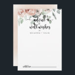 Classic Dusty Pink Rose Wedding Well wünscht Hinweiskarte<br><div class="desc">Diese klassisch rosa rosa Hochzeit auch Wünsche Tipp-Karte ist perfekt für eine rustikale Hochzeit. Das Design zeichnet sich durch elegante Aquarelltöne, rosa rosa Rosen und grünes Blattwerk aus, das sich perfekt in wunderschöne Bouquets zusammensetzt. Diese Karten sind ideal für Hochzeiten, Brautparty, Babydusche, Graduiertenfest u.v.m. Personalisieren Sie die Karten mit den...</div>