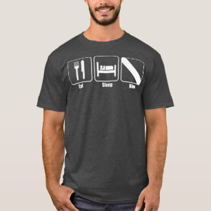 Classic Eat Sleep Dive Minimalistisch Scuba Diving T-Shirt