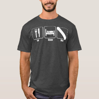 Classic Eat Sleep Dive Minimalistisch Scuba Diving T-Shirt