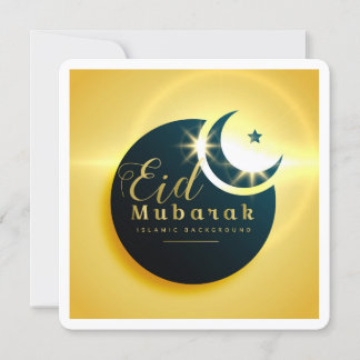 Classic Eid Mubarak Ramadan Grußkarte Einladung