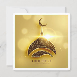 Classic Eid Mubarak Ramadan Grußkarte Einladung