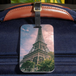 Classic Eiffel Tower Paris Frankreich Foto Gepäckanhänger