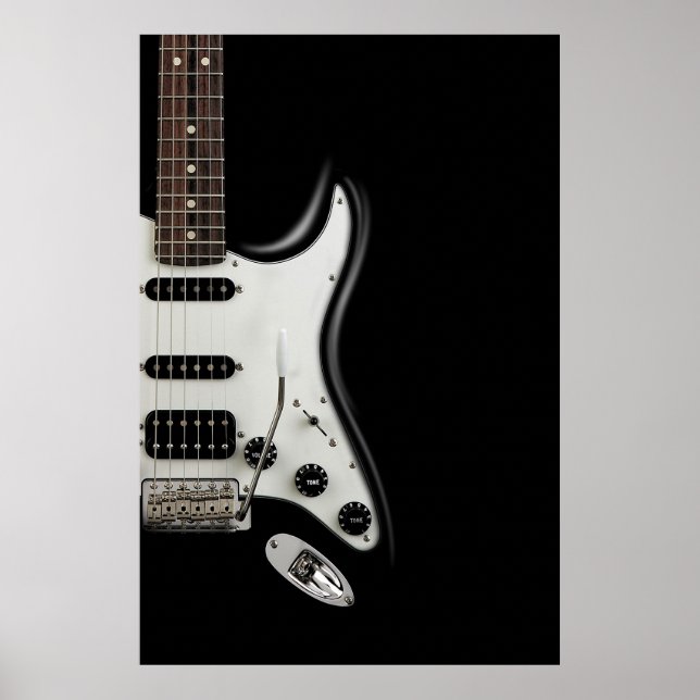 Classic Electric Guitar - Iconic Stratocaster Poster (Vorne)