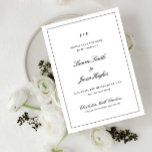 Classic Elegant Calligraphy Monogram Wedding Save The Date<br><div class="desc">Dies Save the Date ist nicht nur eine Ankündigung, sondern der Anfang Ihrer Geschichte. Mit seiner zeitlosen schwarz-weißen Eleganz und der kunstvollen Kalligraphie spricht er Bände, bevor ein Wort gelesen wird. Es geht nicht nur um das Datum, es geht um das Versprechen, die Reise und die Vorfreude, etwas Außergewöhnliches zu...</div>