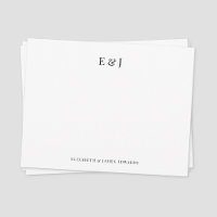 Classic Elegant Couple Initials Personalisiert