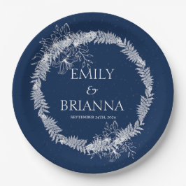 Classic Elegant Formal Navy Blue Name Teller