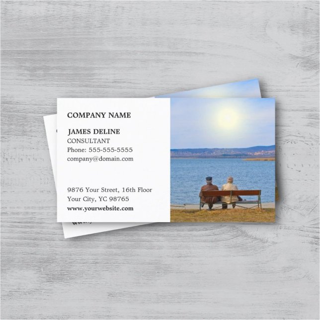 Classic Elegant Insurance Consultant Business Card Visitenkarte (Von Creator hochgeladen)