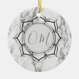 Classic Elegant Marble OM Keramik Ornament