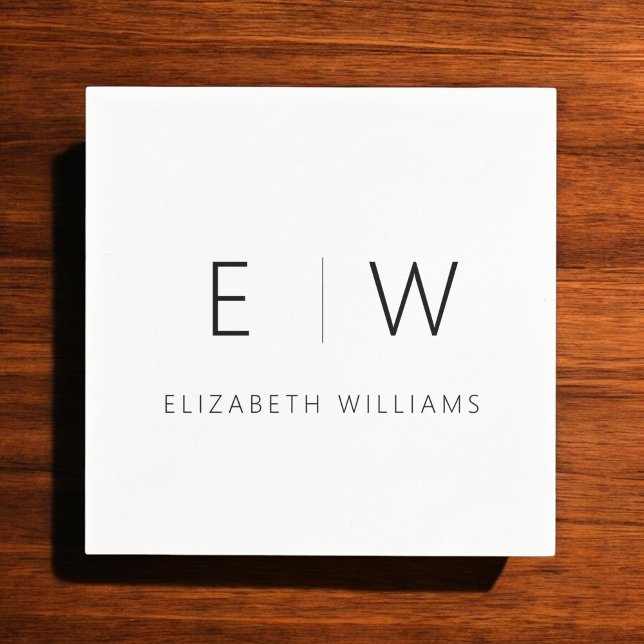 Classic Elegant Modernes, Minimalistisches Schwarz Serviette (Von Creator hochgeladen)