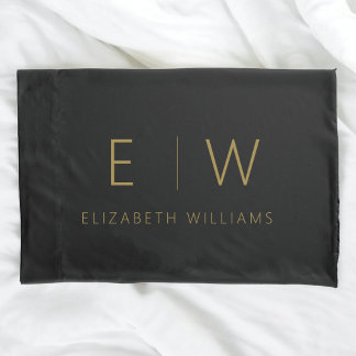 Classic Elegant Modernes Minimalistisches Schwarze Kissenbezug