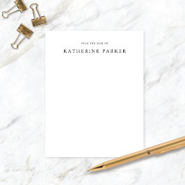 Classic & Elegant Personal Stationery Mitteilungsk