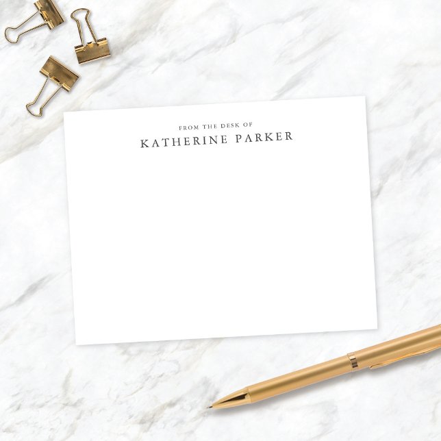 Classic & Elegant Personal Stationery Mitteilungsk Einladung (Von Creator hochgeladen)