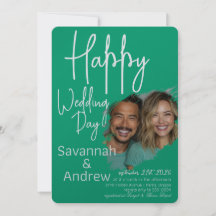 Classic Elegant Script Hochzeit Einladung