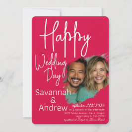 Classic Elegant Script Hochzeit Einladung