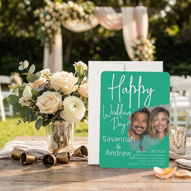 Classic Elegant Script Hochzeit Einladung (Von Creator hochgeladen)