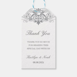 Classic & Elegant Silver Wedding Vielen Dank Geschenkanhänger