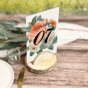 Classic Elegant Typografy Wedding Tischnummern