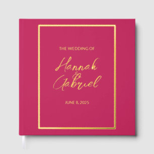 Classic Elegant Wedding Foil Gästebuch