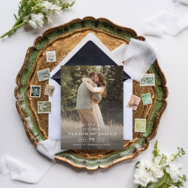 Classic Elegant Wedding Foto Save The Date