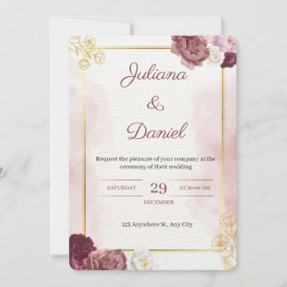 Classic Elegant Wedding Invitation Einladung