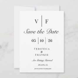 Classic Elegant Wedding Save the Date