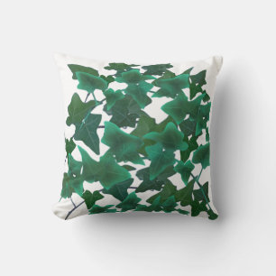Classic elegante Aquarell Green English Ivy Kissen