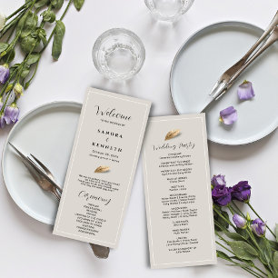 Classic & Elegante Hochzeit Programm