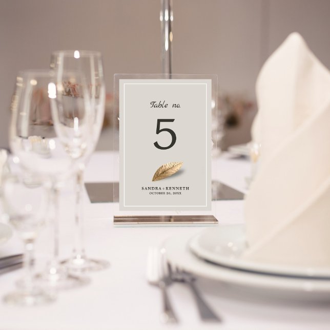 Classic & Elegante Hochzeit Tischnummer (Von Creator hochgeladen)