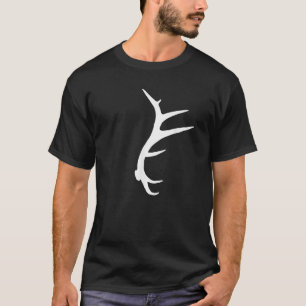 Classic Elk Shed Antler Mens Horn Hunter Elk T-Shirt