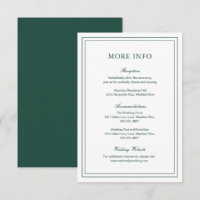 Classic Emerald Green Elegant Wedding