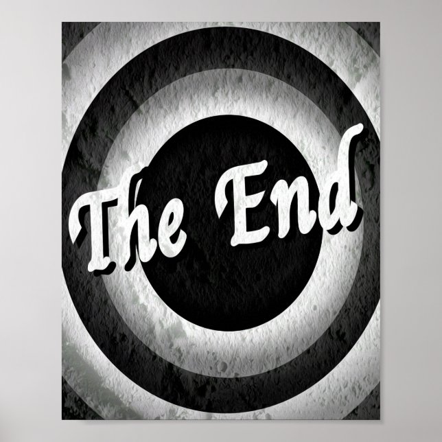 Classic End Credits - B&W Poster (Vorne)