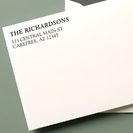 Classic Family Name Return Address Permastempel