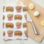 Classic Fast Food Pairing Burger und French Fries Geschirrtuch<br><div class="desc">Feinschmecker-Design bietet eine klassische Verpflegung: Käse- und Pommes Frites! Erstellt aus einer Reihe originaler Marker-Illustrationen. Viele weitere Designs für die Liebe von Feinschmeckern sind auch in diesem Shop erhältlich. Sehen Sie nicht, wonach Sie suchen? Brauchen Sie Hilfe bei der Anpassung? Kontaktieren Sie Rebecca, um etwas für Sie entworfen zu haben....</div>
