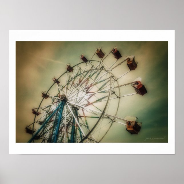 Classic Ferris wheel Poster (Semi-Gloss) (Vorne)