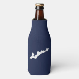 Classic Fishers Island Logo Cooler - Navy/White Flaschenkühler