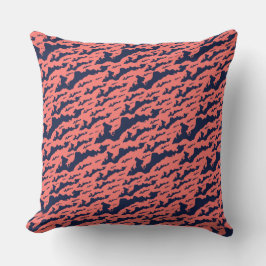 Classic Fishers Island Logo Pillow - Navy auf Kora Kissen