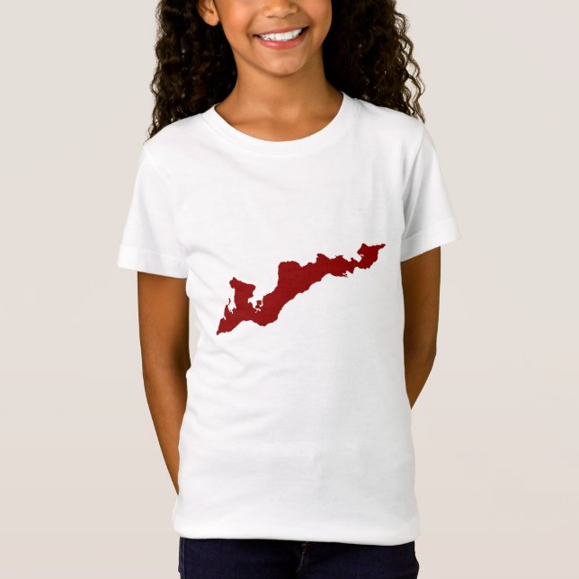 Classic Fishers Island Logo-Shirt - Red T-Shirt (Vorderseite)