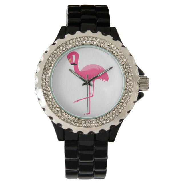 CLASSIC FLAMINGO CUSTOM BLACK WATTER ARMBANDUHR (Vorderseite)