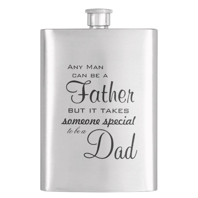 Classic Flask/Father Quote Flachmann (Vorderseite)
